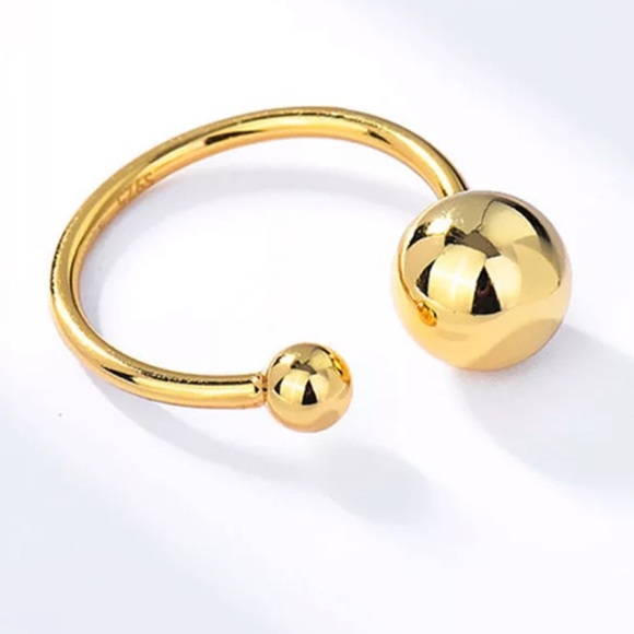 ✨Insta ring  ball gold plated ring open ring - Picture 4 of 4